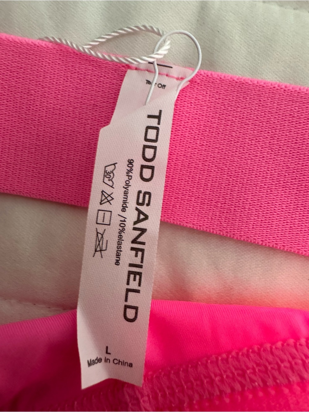 TODD SANFIELD Men's Hot Pink Jock Briefs - Picture 3 of 4